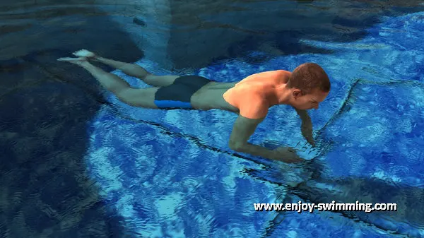 The arm movements of the breaststroke - The insweep.
