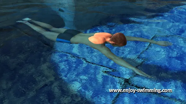 The arm movements of the breaststroke - The outsweep.