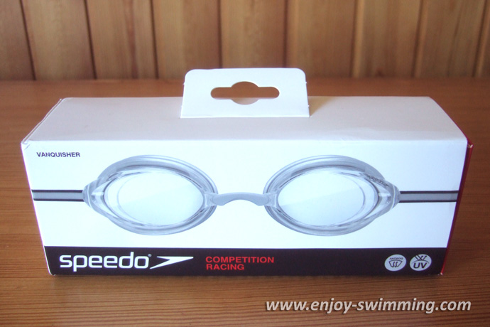 Grey Speedo Vanquisher Clear Swim Goggle 